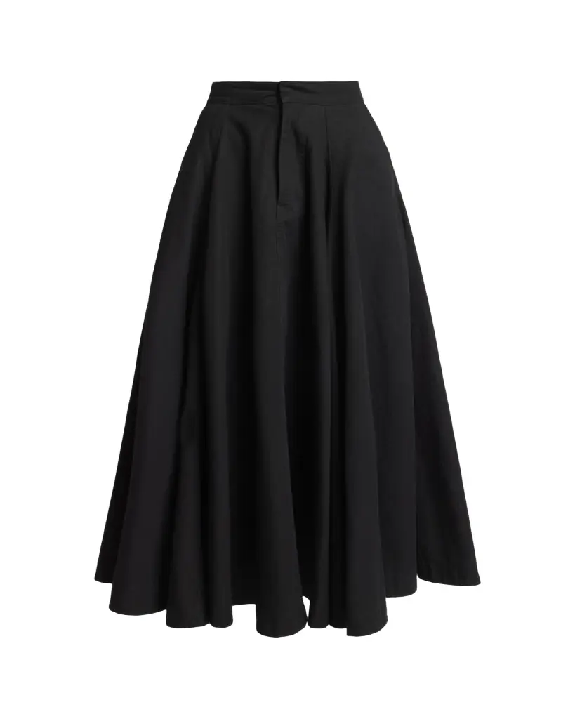 Balenciaga Cotton Godet Maxi Skirt