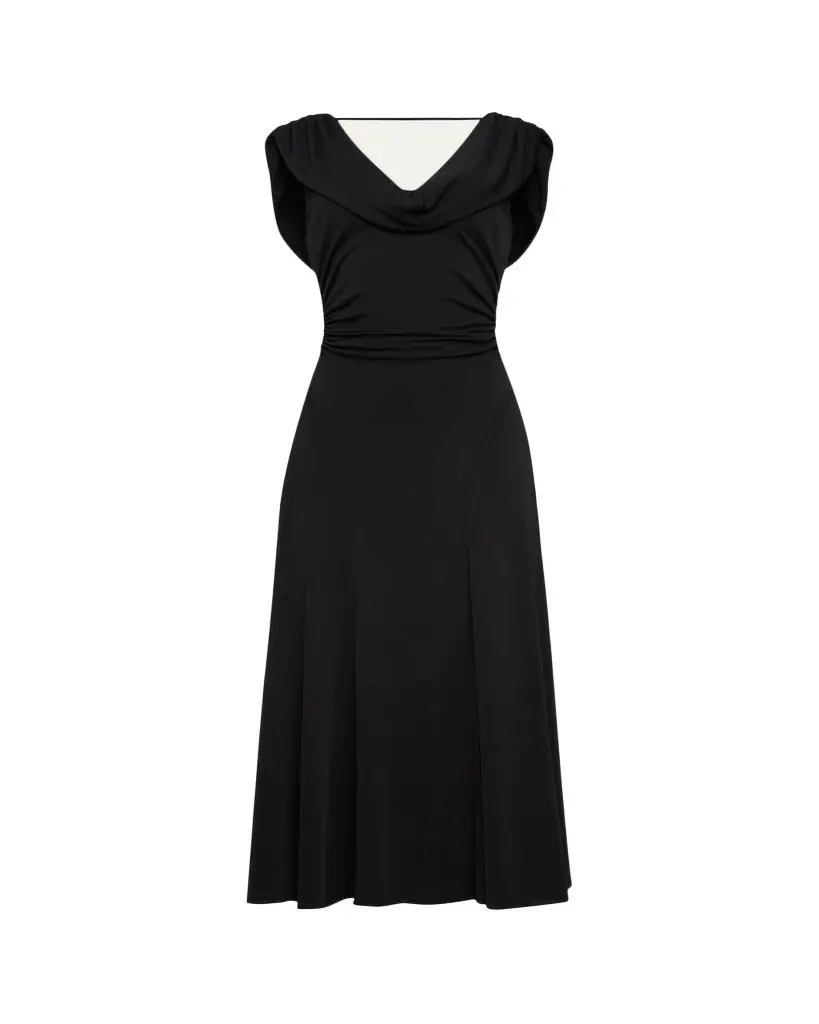 Cinq a Sept Carino Draped Midi Dress
