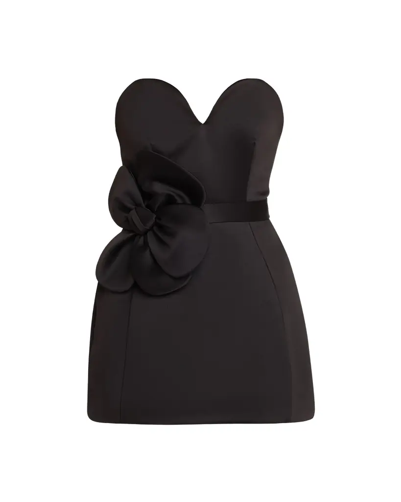 Marc Jacobs Satin Daisy Belted Dress
