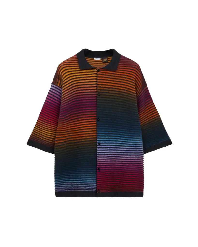 Loewe x Paula's Ibiza Men's Multi-Stripe Knit Shirt
