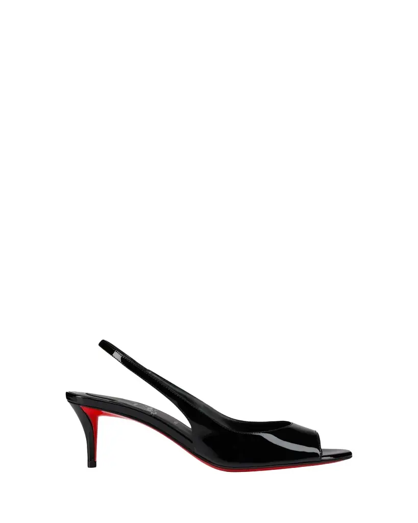 Christian Louboutin 60mm Sofia Z Patent Leather Slingback Pumps
