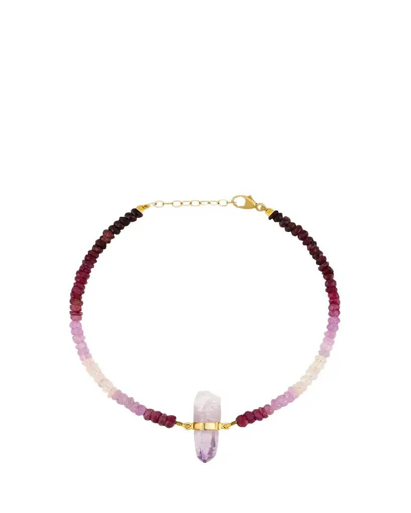 JIA JIA Arizona 14K Ruby and Amethyst Bracelet