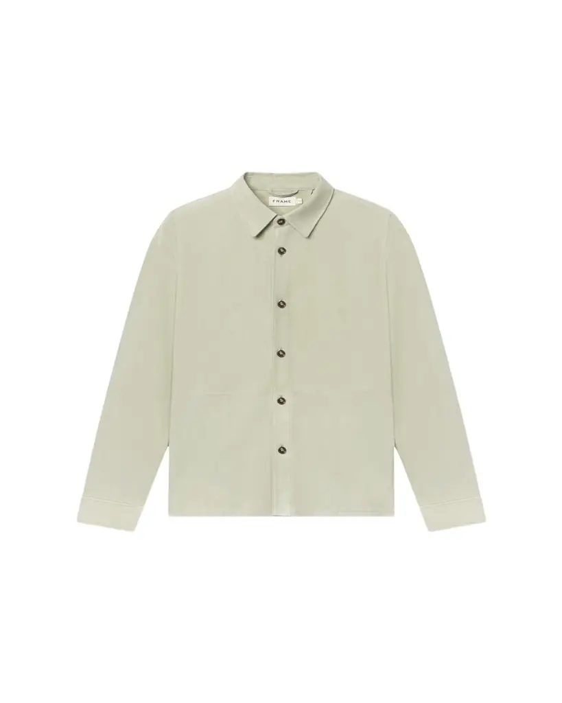 FRAME Men's Suede Button-Down Shirt