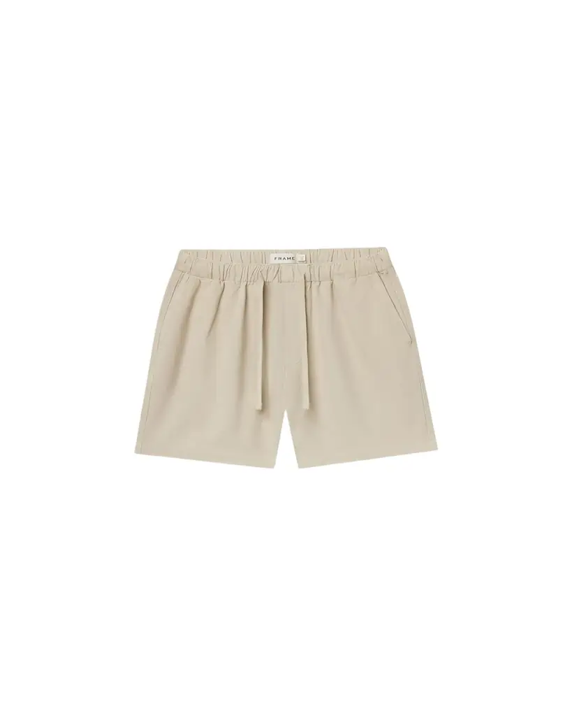 FRAME Men's Canvas Mid-Length Drawstring Shorts