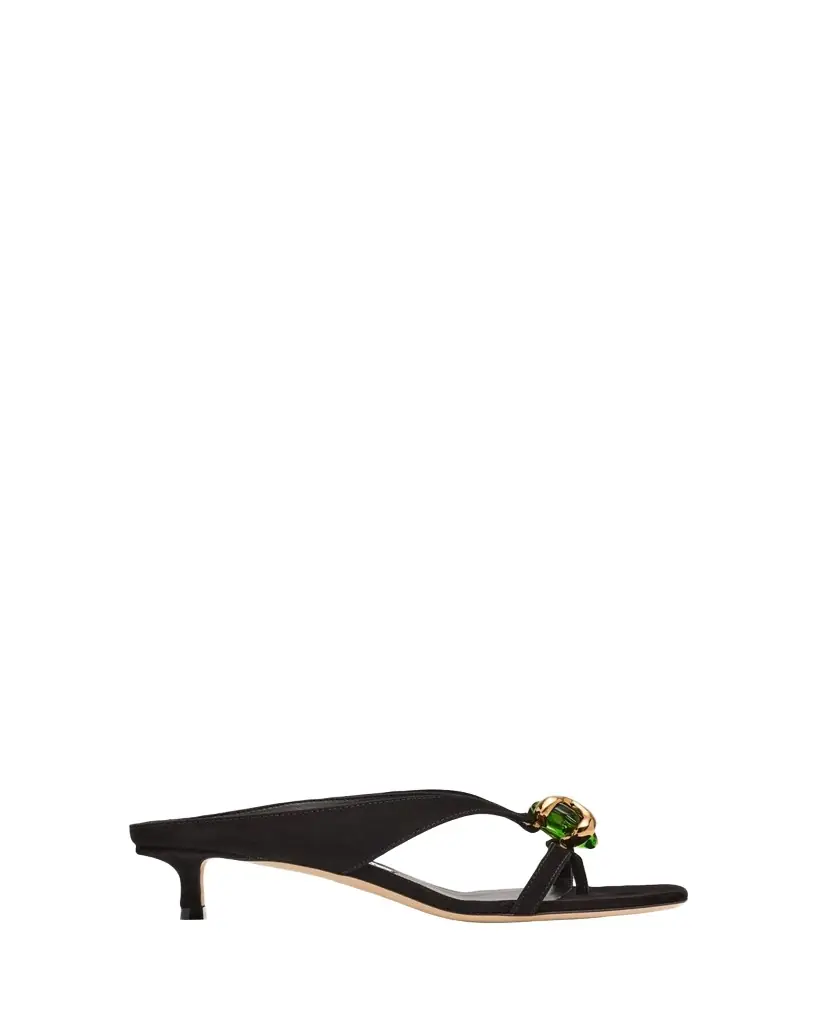 Jimmy Choo 35mm Emeri Stone Suede Sandals