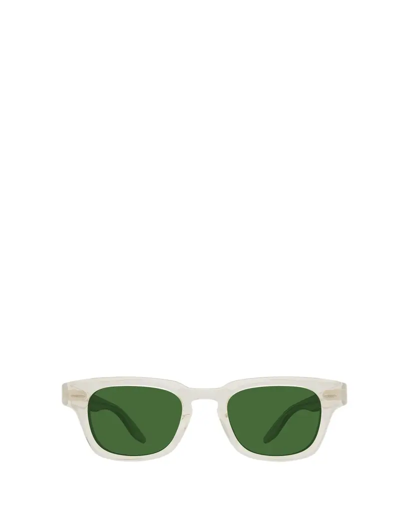Barton Perreira Men's Keyhole-Bridge Transparent Acetate Square Sunglasses