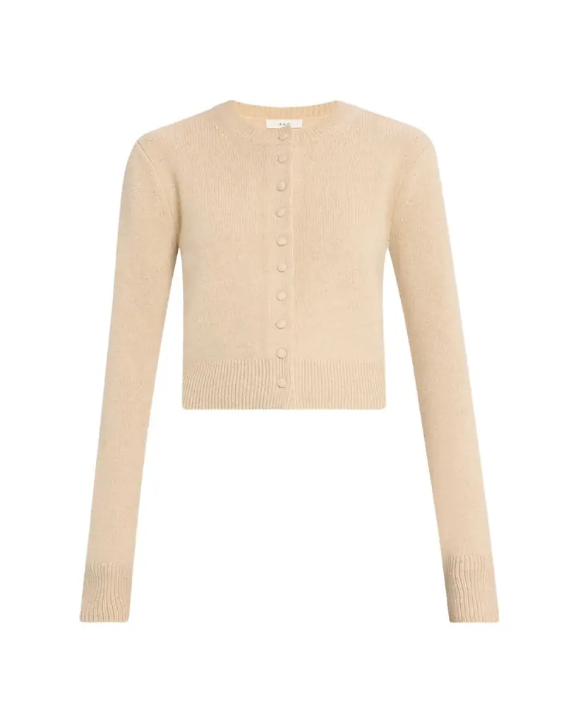 A.L.C. Skyler Cashmere Crewneck Cardigan