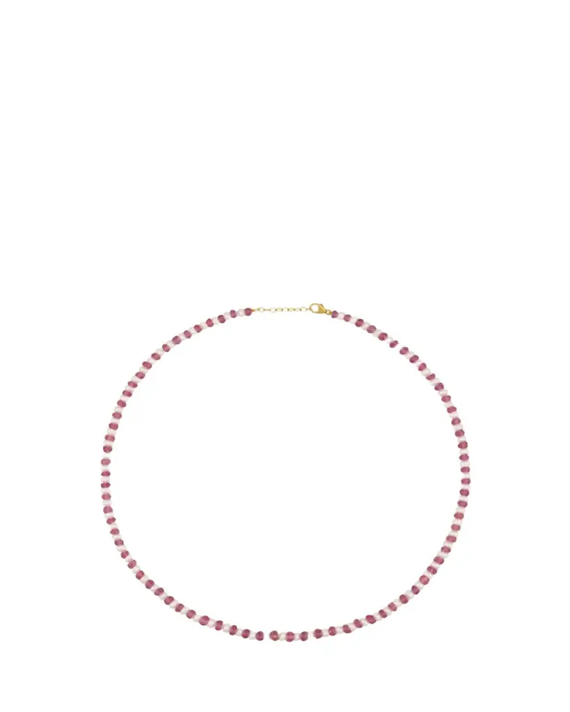 JIA JIA Ocean Connection 14K Pink Sapphire and Pearl Necklace