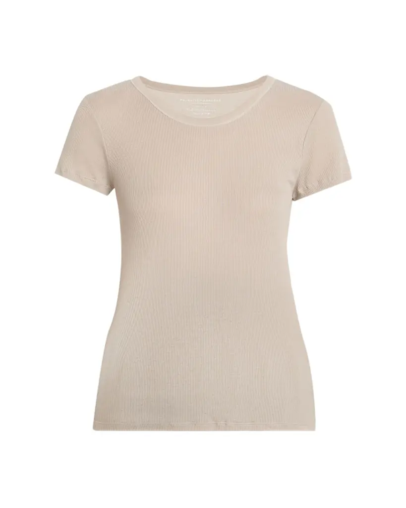 Majestic Filatures Lyocell Cotton Baby Rib Knit T-Shirt