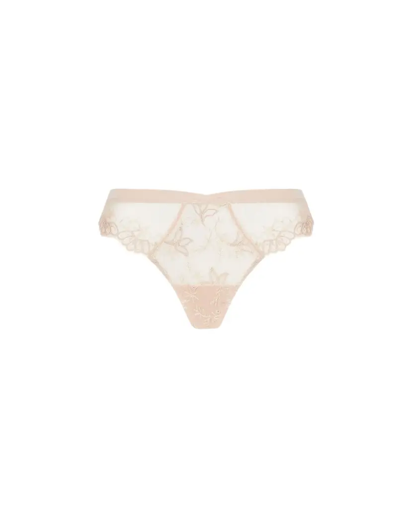 Lise Charmel Elegance Artist Floral-Embroidered Thong