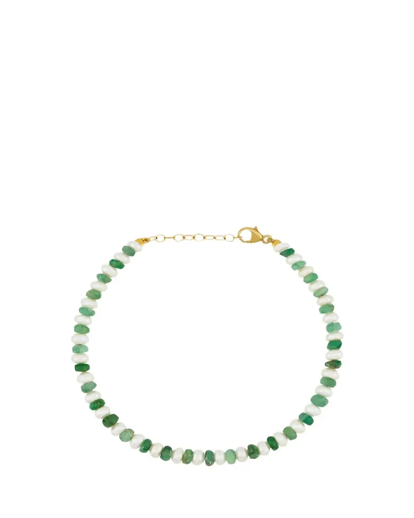 JIA JIA Ocean Connection 14K Emerald and Pearl Bracelet