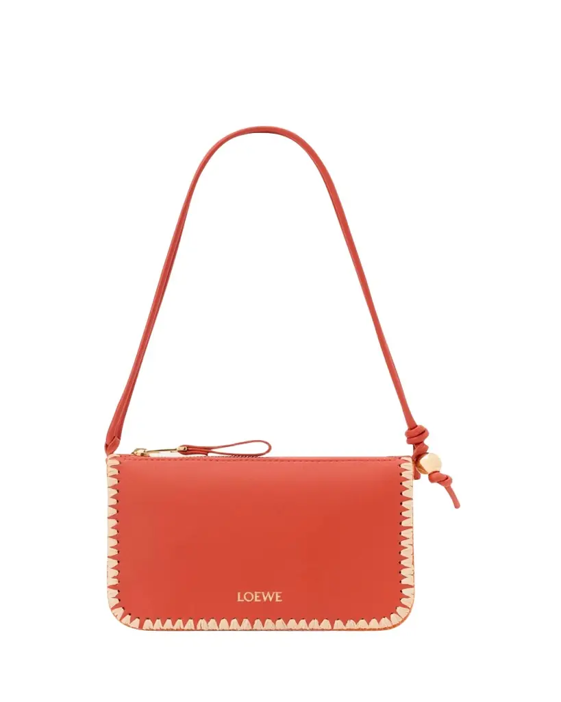 Loewe x Paula's Ibiza Rio Leather & Striped Raffia Shoulder Bag - Women's Bags