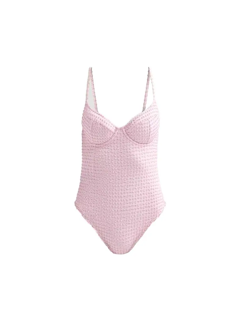 SIMKHAI Women's Suni Textured One-Piece Swimsuit - Daisy Multi