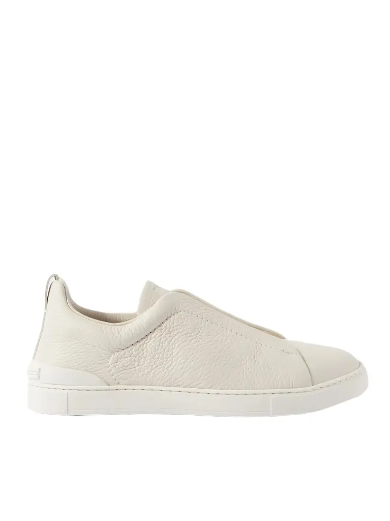 Zegna Triple Stitch™ Full-Grain Deerskin Slip-On Sneakers