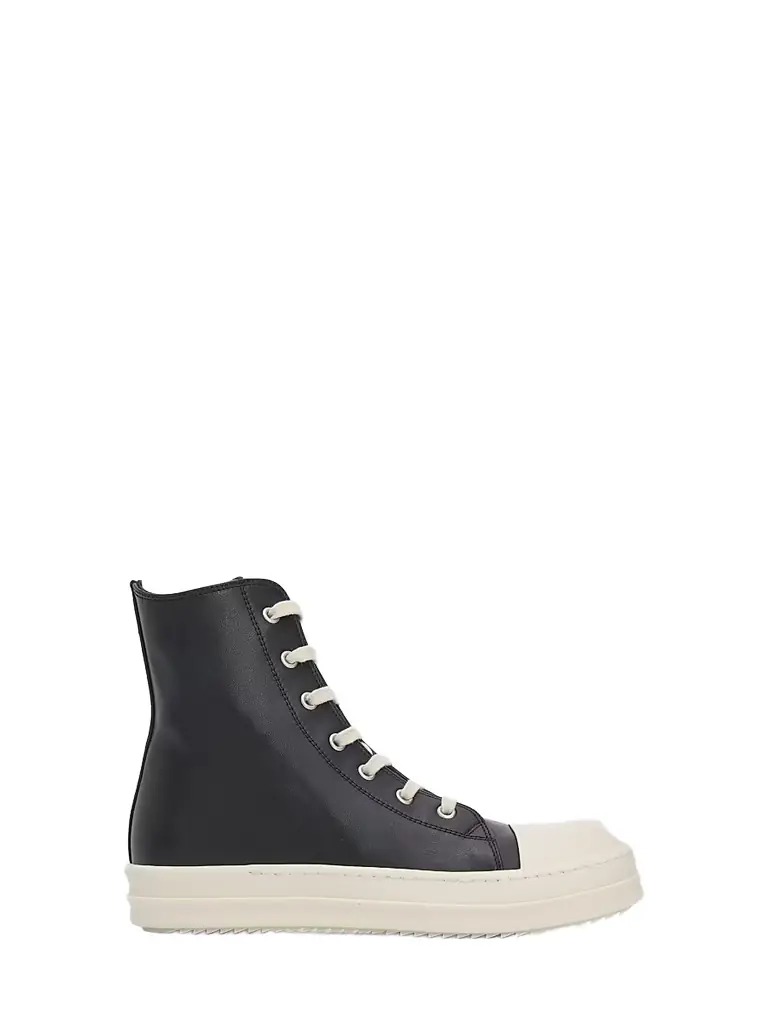 Rick Owens Little Kid's & Kid's Leather High-Top Sneakers - Black 2.5 (Child)