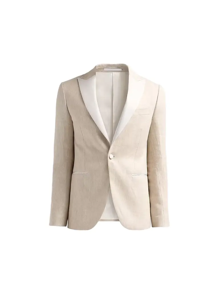 Pal Zileri Men's Textured Linen-Blend Dinner Jacket - Natural