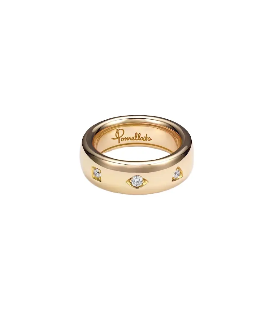 Pomellato Iconica 18kt rose gold ring with diamonds