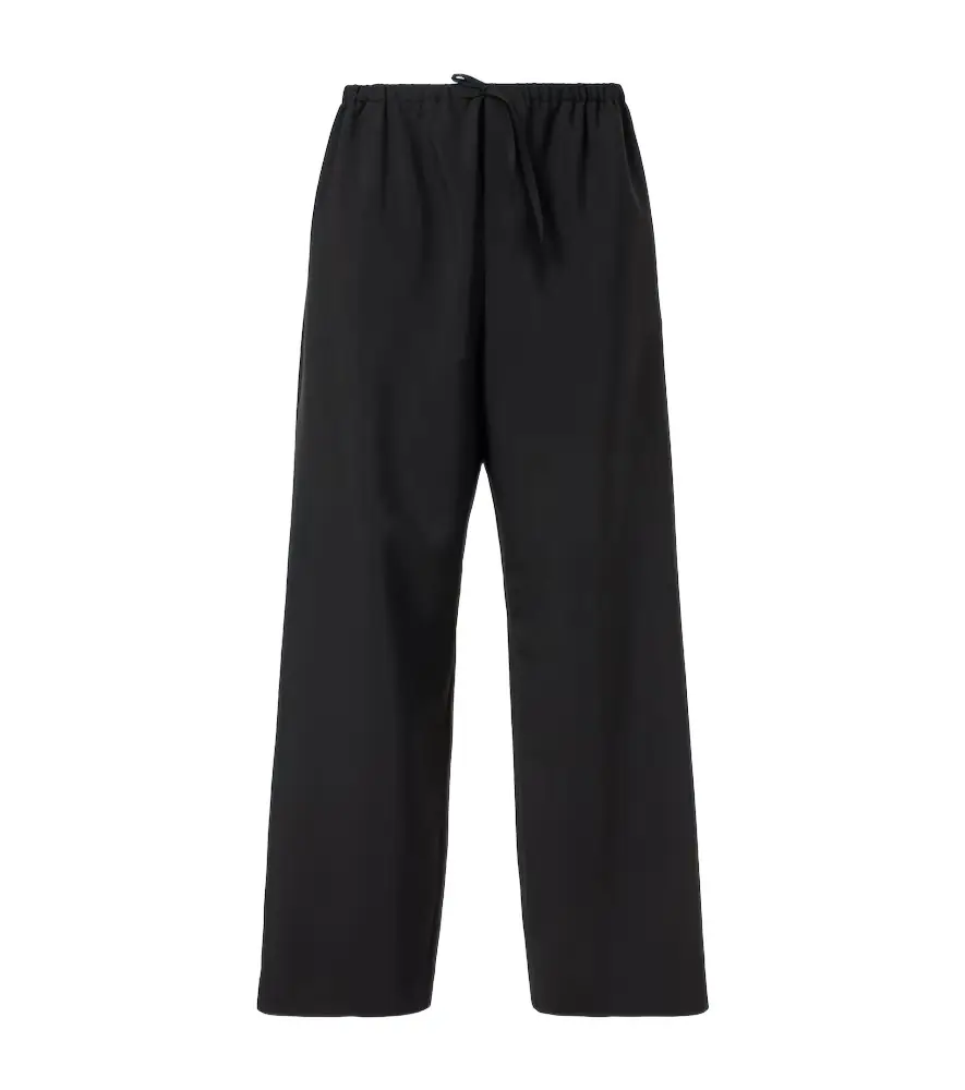 The Row Donatello mid-rise wool wide-leg pants