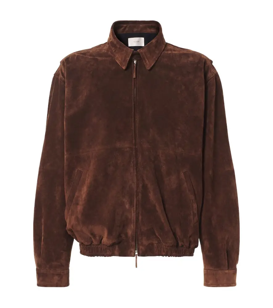 The Row Ronan suede blouson