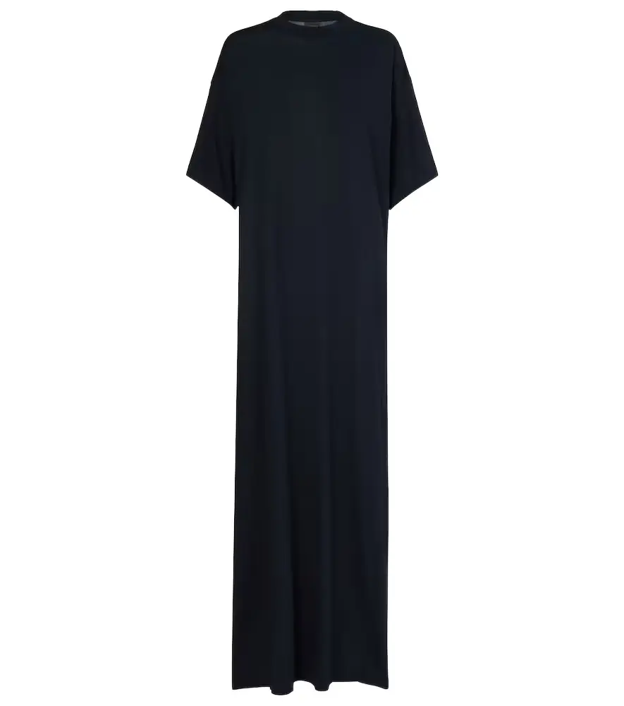 Balenciaga Cocoon cotton jersey maxi dress