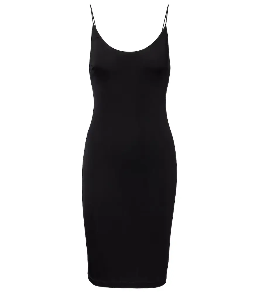 Saint Laurent Cassandre jersey midi dress