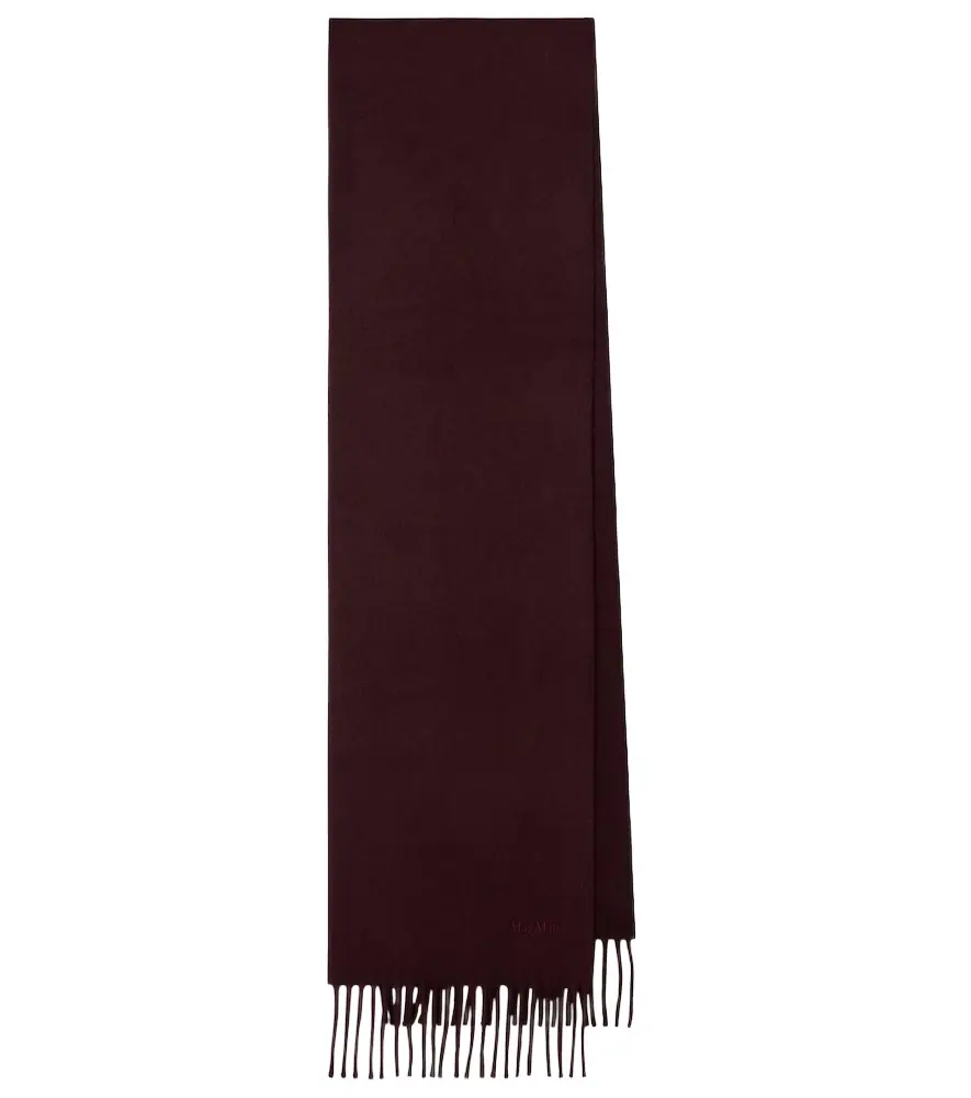 Max Mara Logo wool scarf