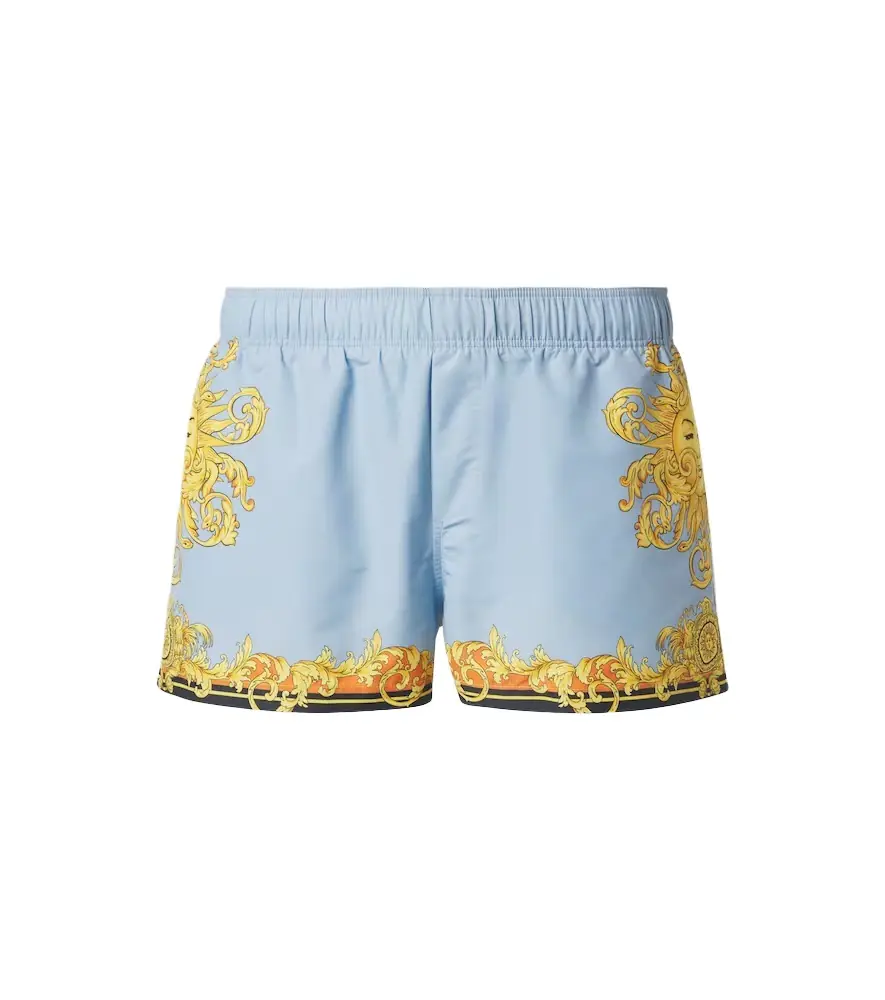 Versace Printed swim trunks
