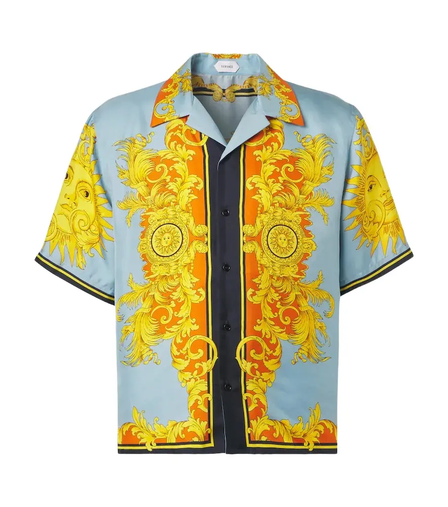 Versace Printed silk shirt
