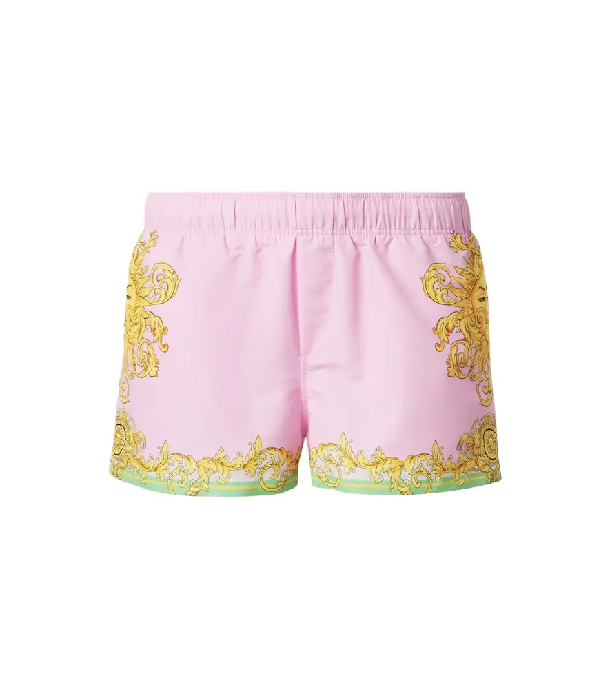 Versace Printed swim trunks