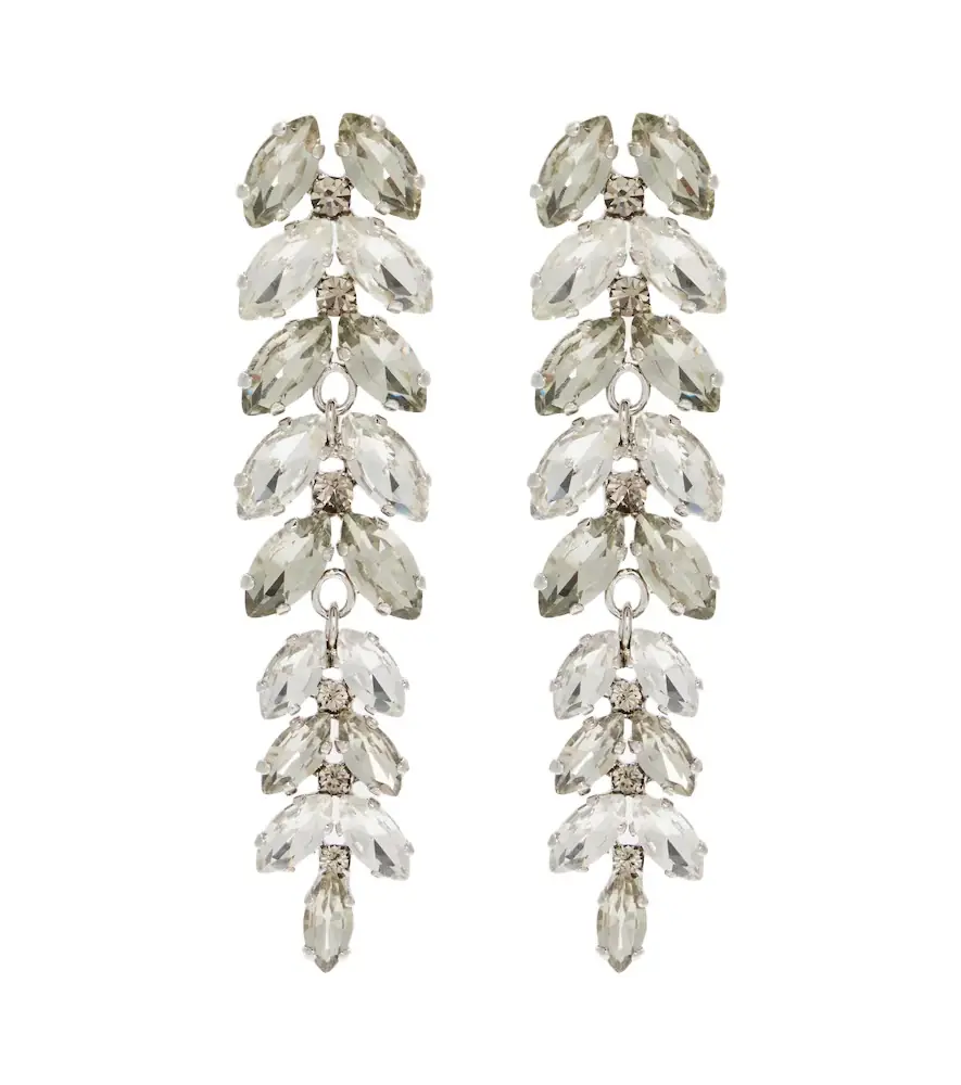 Erdem Embellished drop earrings