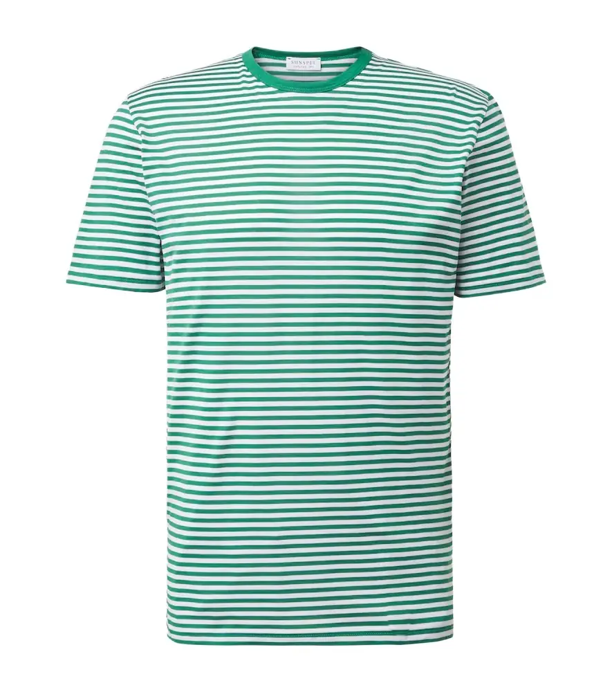 Sunspel Striped cotton T-shirt