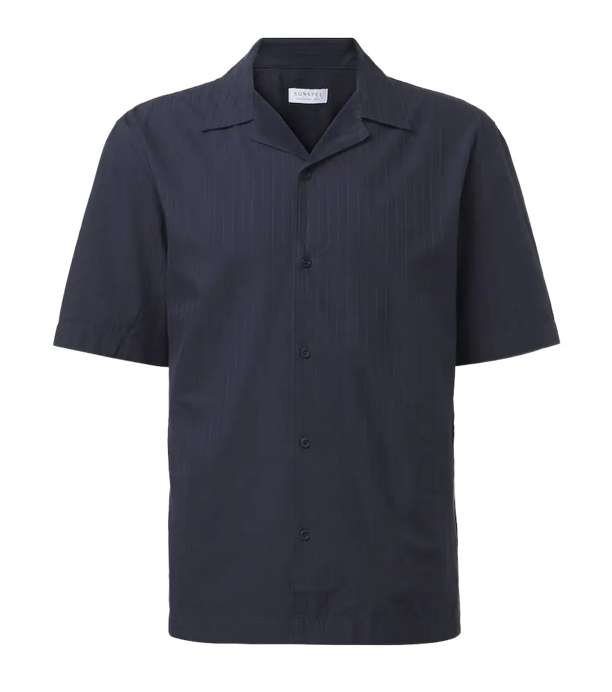 Sunspel Striped cotton shirt