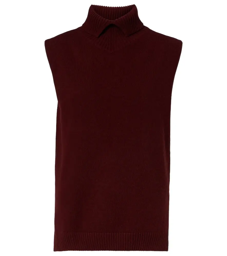 Jil Sander Wool turtleneck sweater vest - Women's Clothing