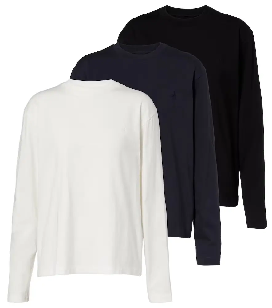 Jil Sander Set of 3 cotton jersey T-shirts