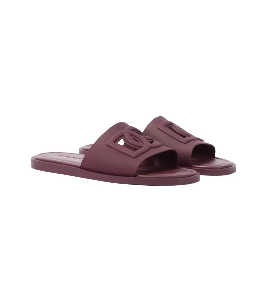 Dolce & Gabbana DG rubber slides