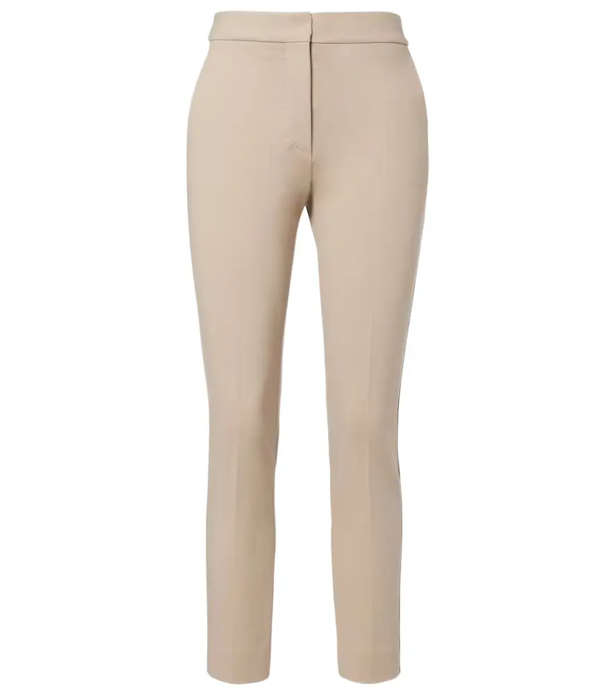 Max Mara Cropped jersey slim pants