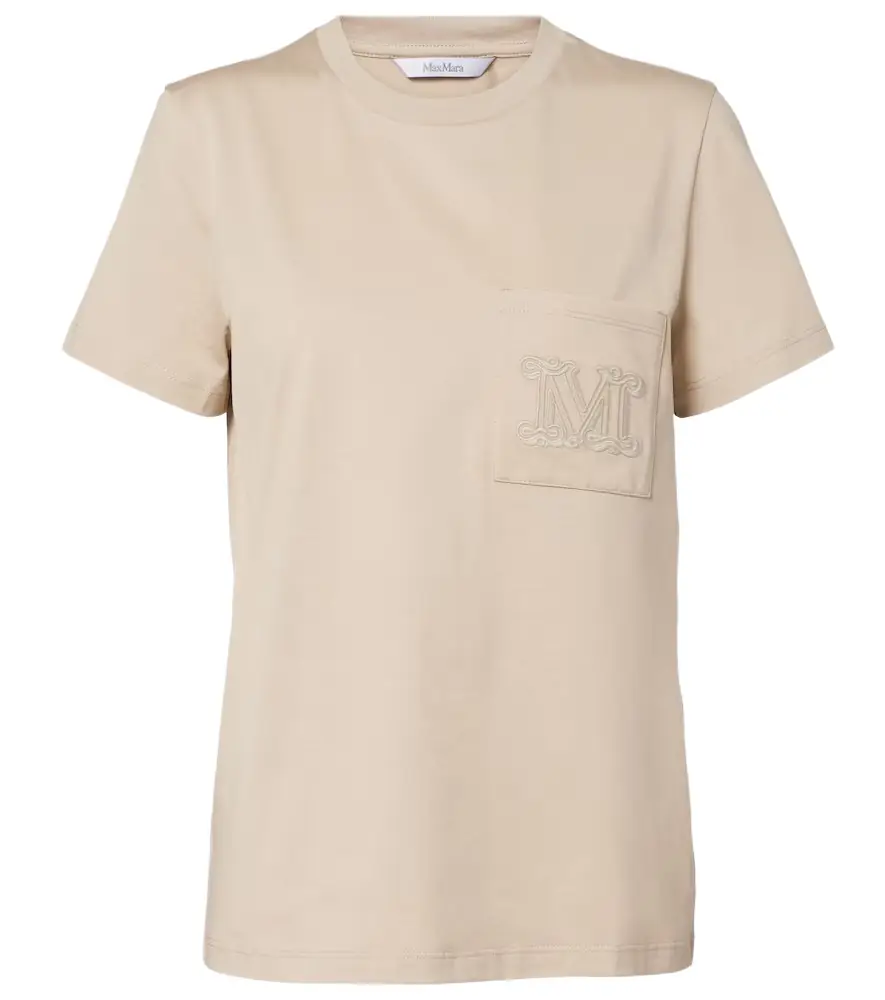 Max Mara Monogram cotton jersey T-shirt