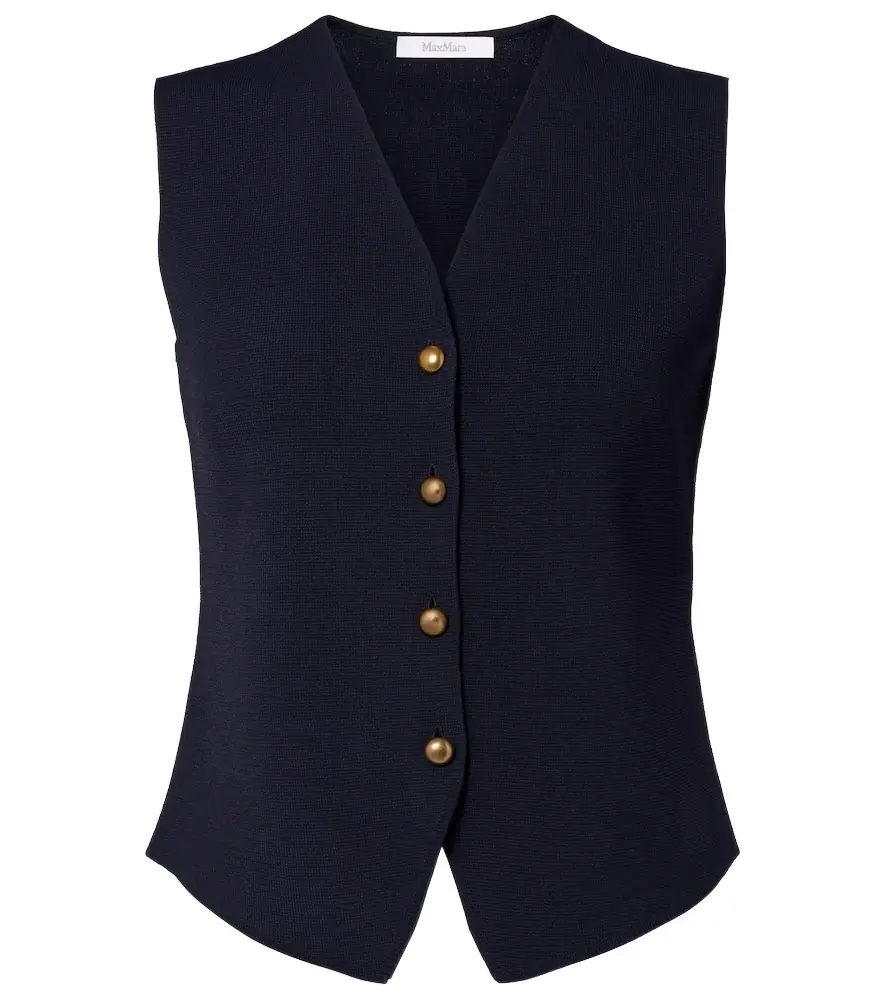 Max Mara Crêpe vest