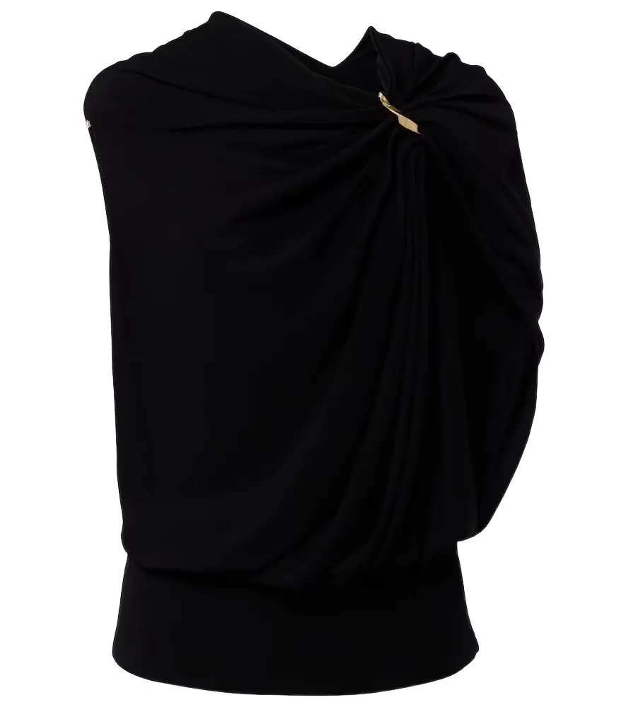 Sportmax Draped crêpe top
