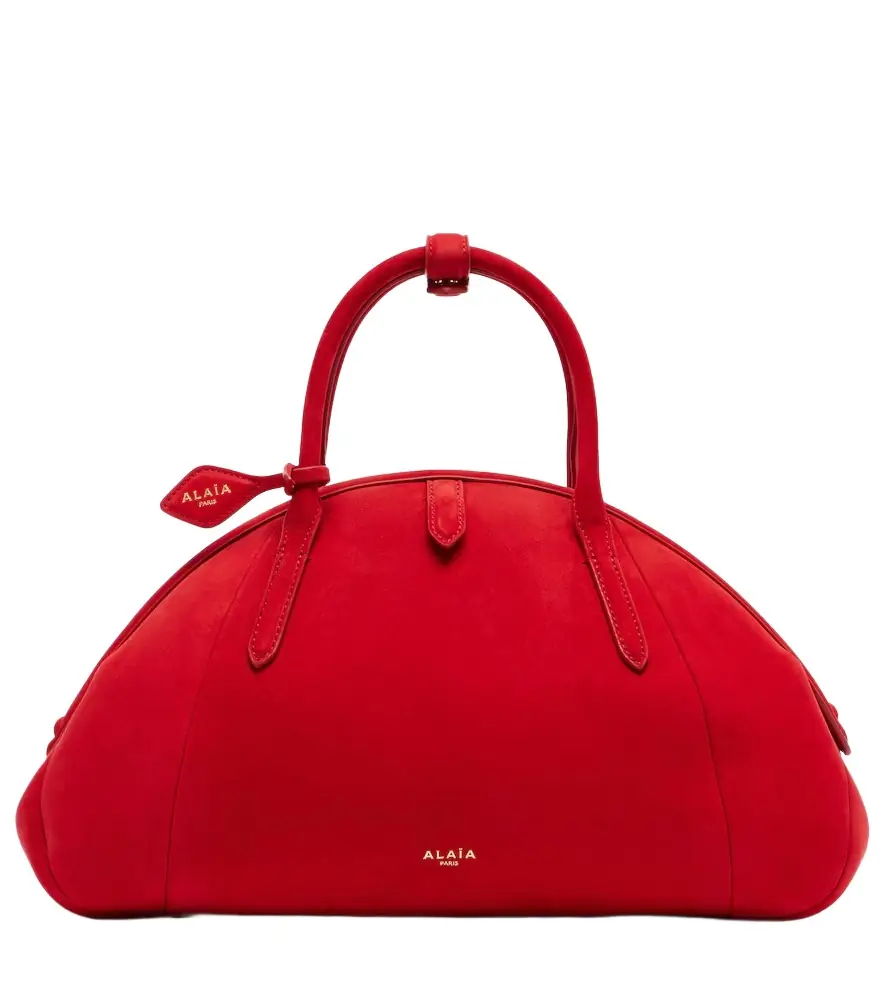 Alaia Alaïa Purse Small suede top-handle bag
