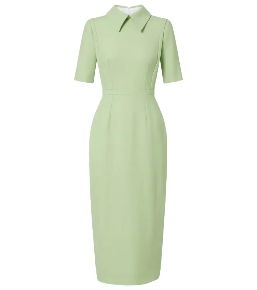 Emilia Wickstead Valletta wool crêpe midi dress