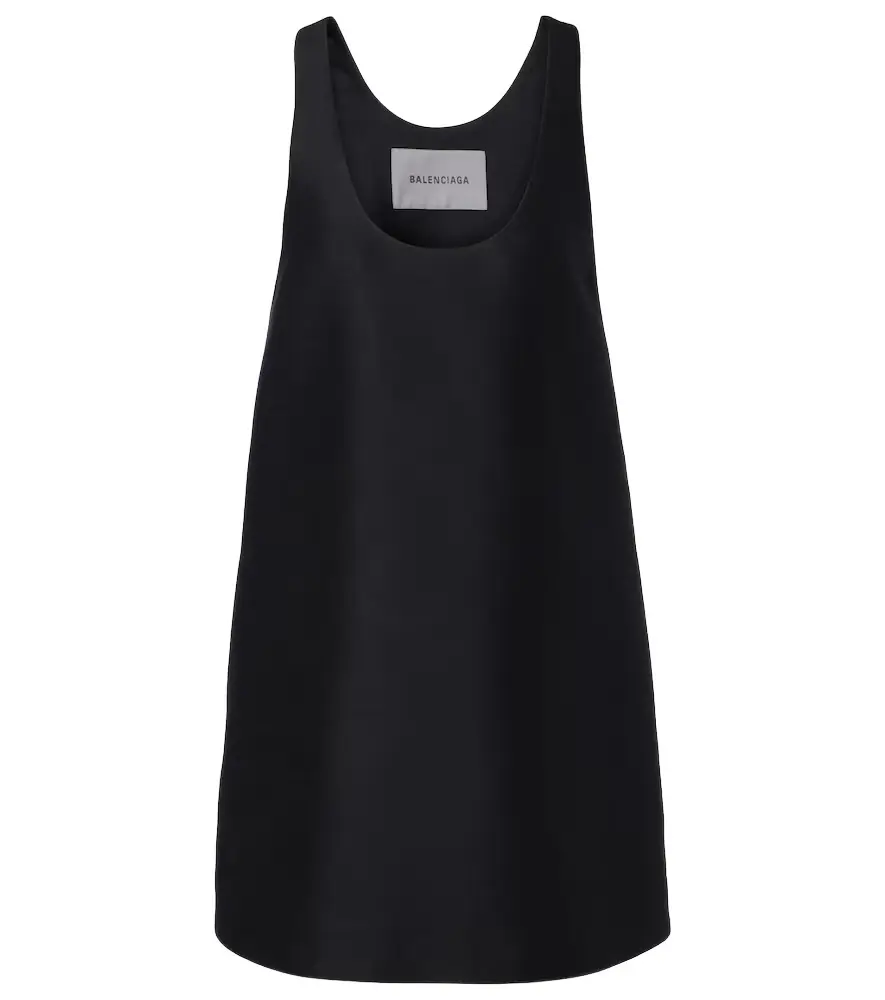 Balenciaga Wool and silk minidress