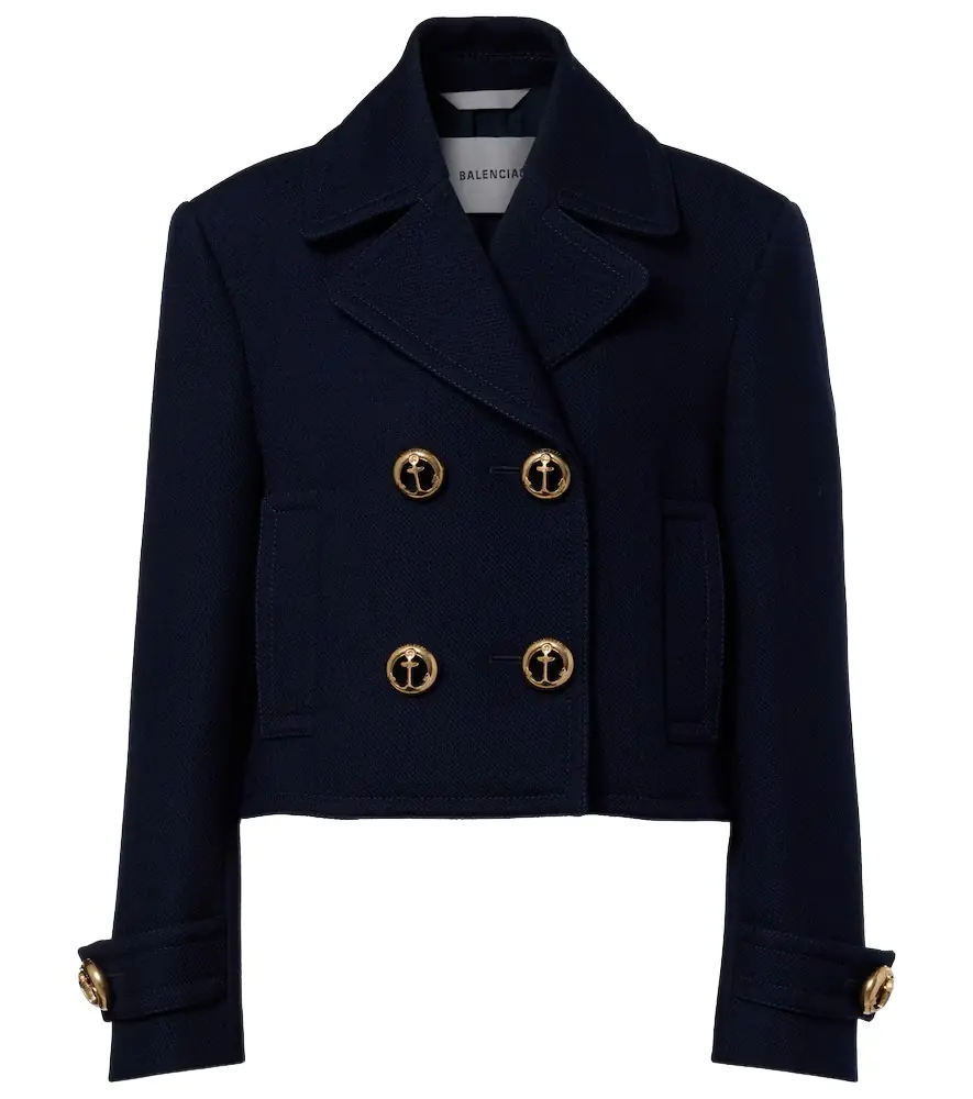 Balenciaga Double-breasted wool jacket
