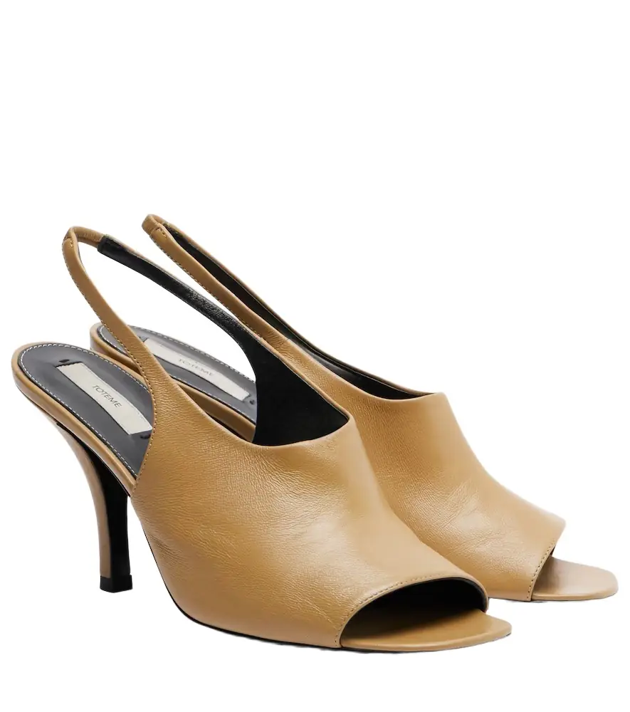 Toteme Leather slingback sandals