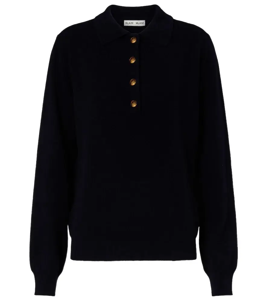 Blaze Milano Blazé Milano Highland wool and cashmere polo sweater