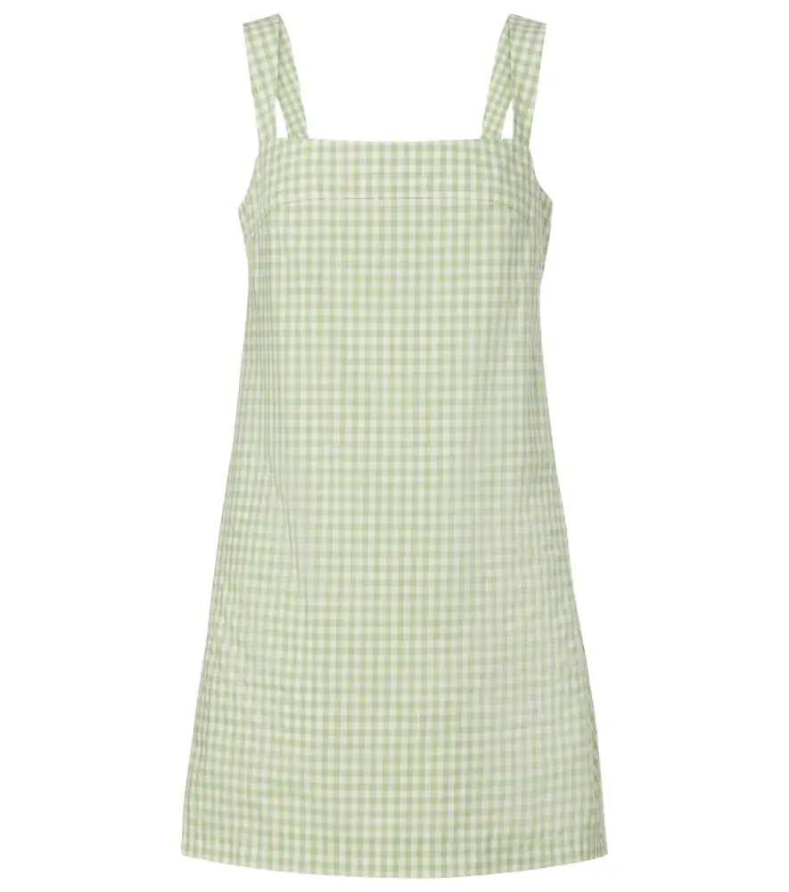Simkhai Sloan gingham cotton-blend minidress