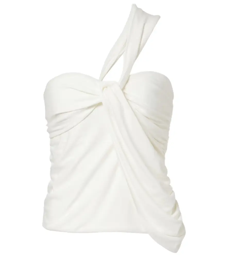 Simkhai Draped jersey top