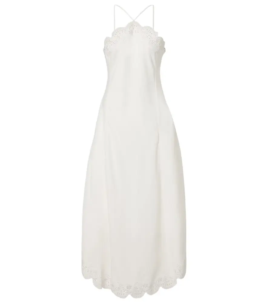 Simkhai Gillian linen-blend midi dress
