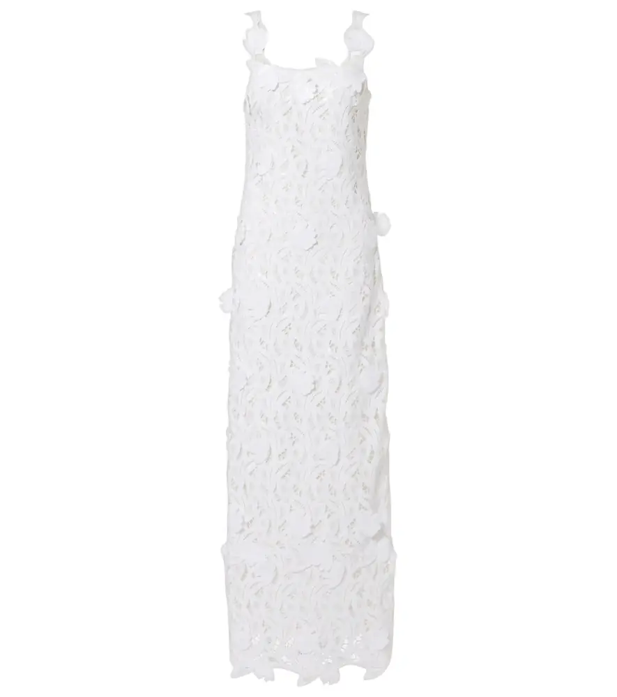 Simkhai Marenna broderie anglaise sequined gown
