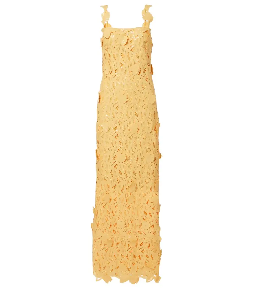 Simkhai Marenna broderie anglaise sequined gown
